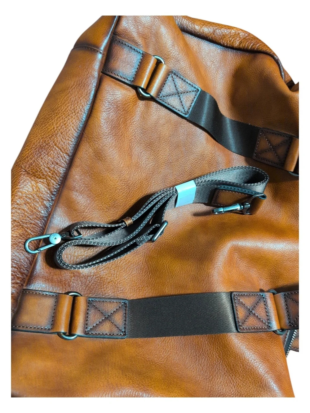 Genuine Leather Travel Bag for Men and Women Duffle Bag